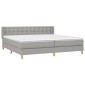 vidaXL Κρεβάτι Boxspring με Στρώμα Αν. Πράσινο 160x200εκ Υφασμάτινο