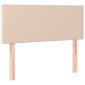 vidaXL Κρεβάτι Boxspring με Στρώμα Καπουτσίνο 90x190εκ.από Συνθ. Δέρμα