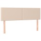 vidaXL Κρεβάτι Boxspring με Στρώμα Καπουτσίνο 140x190εκ.από Συνθ.Δέρμα