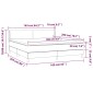 vidaXL Κρεβάτι Boxspring με Στρώμα Κρεμ 160x200εκ. από Συνθετικό Δέρμα