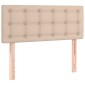 vidaXL Κρεβάτι Boxspring με Στρώμα Καπουτσίνο 100x200εκ.από Συνθ.Δέρμα
