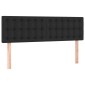 vidaXL Κρεβάτι Boxspring με Στρώμα Μαύρο 140x200εκ.από Συνθετικό Δέρμα