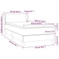 vidaXL Κρεβάτι Boxspring με Στρώμα Μαύρο 90x190 εκ. Βελούδινο