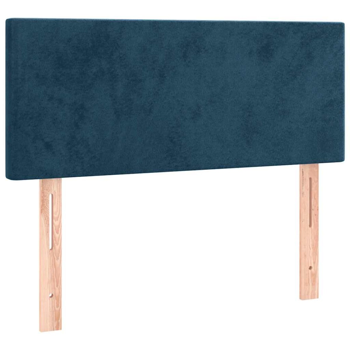 vidaXL Κρεβάτι Boxspring με Στρώμα Σκούρο Μπλε 90x200 εκ. Βελούδινο