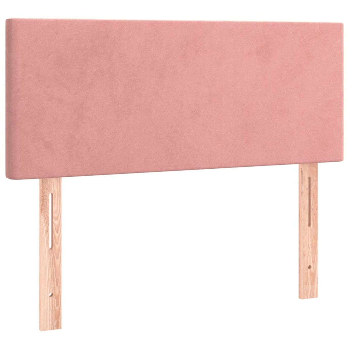 vidaXL Κρεβάτι Boxspring με Στρώμα Ροζ 100x200 εκ. Βελούδινο