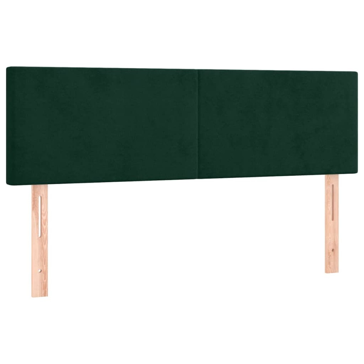 vidaXL Κρεβάτι Boxspring με Στρώμα Σκούρο Πράσινο 140x200εκ. Βελούδινο