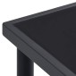vidaXL Τραπεζαρία Εξωτερικού Χώρου Ανθρακί 190 x 90 x 74 εκ. Ατσάλινη