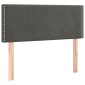 vidaXL Κρεβάτι Boxspring με Στρώμα Σκούρο Γκρι 100x200 εκ. Βελούδινο