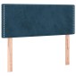 vidaXL Κρεβάτι Boxspring με Στρώμα Σκούρο Μπλε 100x200 εκ. Βελούδινο