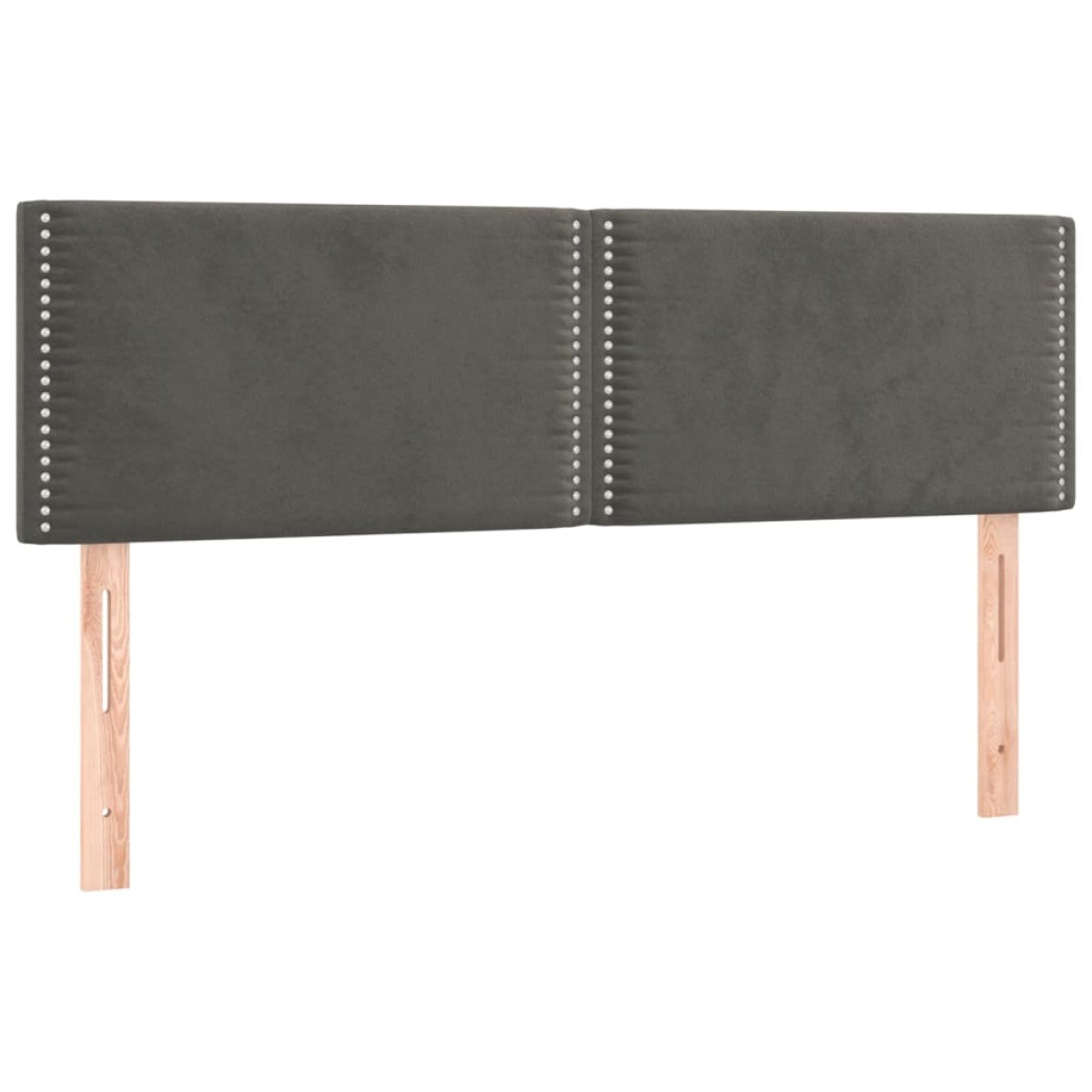 vidaXL Κρεβάτι Boxspring με Στρώμα Σκούρο Γκρι 140x200 εκ. Βελούδινο