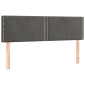vidaXL Κρεβάτι Boxspring με Στρώμα Σκούρο Γκρι 140x200 εκ. Βελούδινο