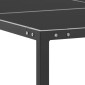 vidaXL Τραπέζι Κήπου Ανθρακί 130 x 130 x 72 εκ. από Γυαλί και Ατσάλι