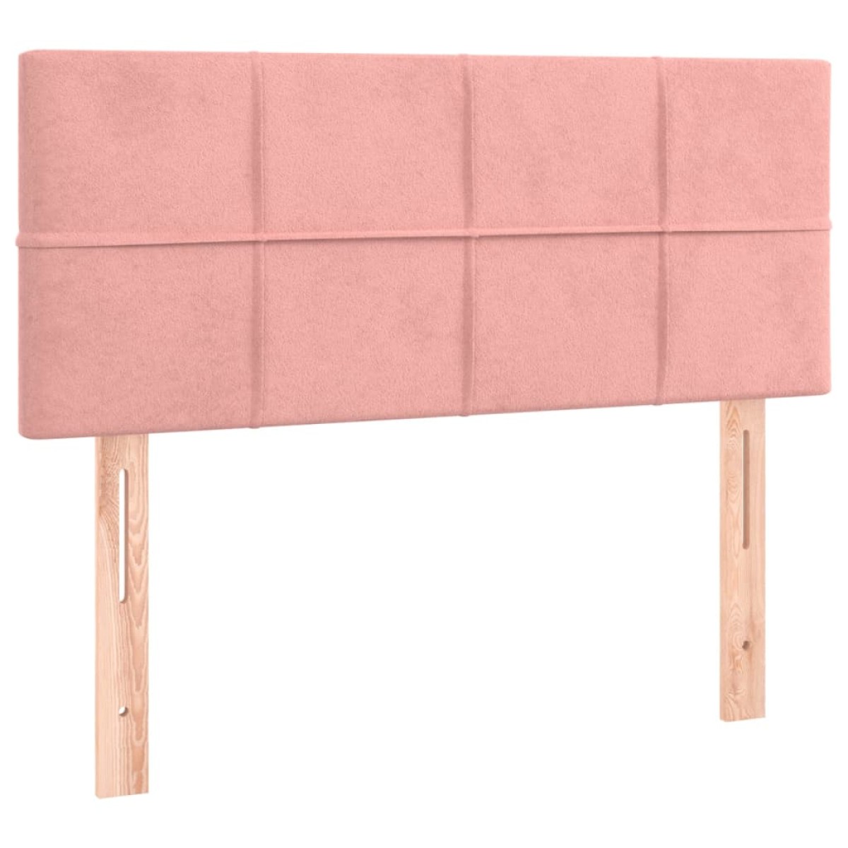 vidaXL Κρεβάτι Boxspring με Στρώμα Ροζ 90x200 εκ. Βελούδινο