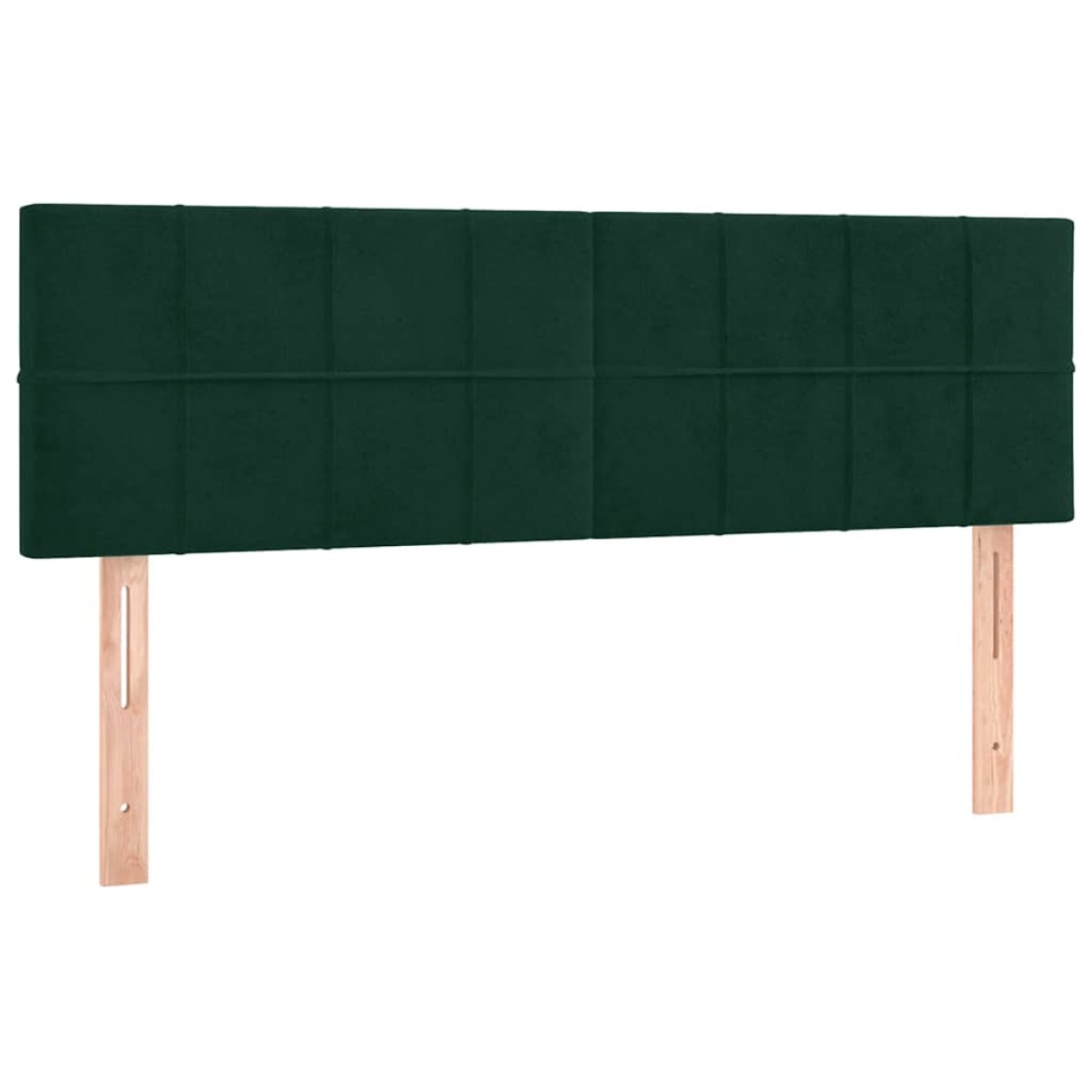 vidaXL Κρεβάτι Boxspring με Στρώμα Σκούρο Πράσινο 140x200εκ. Βελούδινο