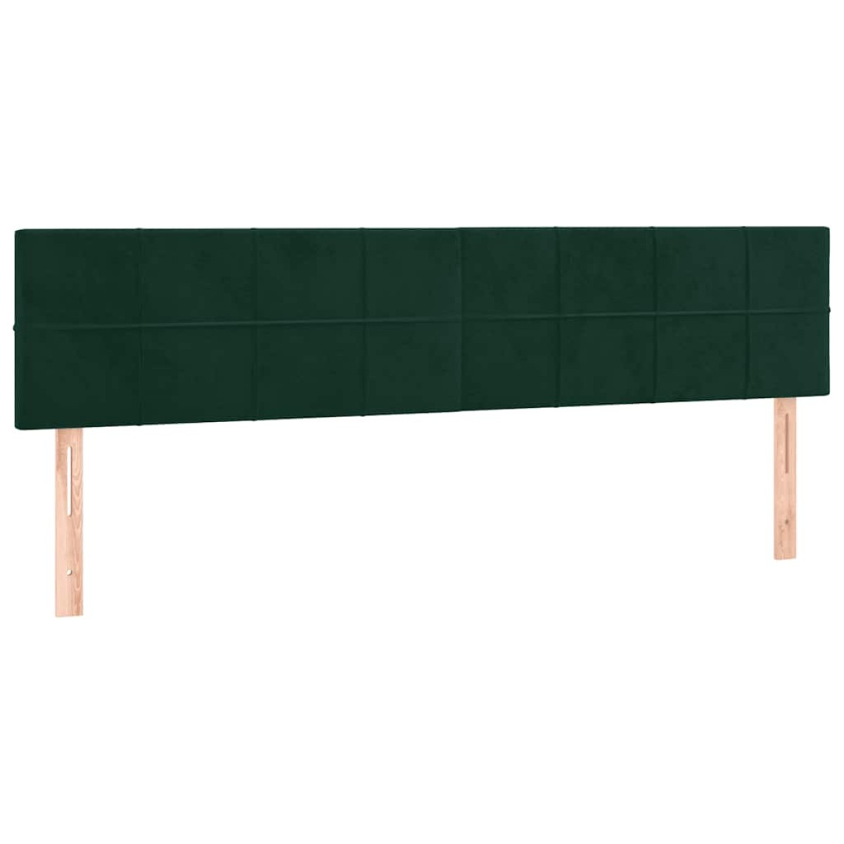 vidaXL Κρεβάτι Boxspring με Στρώμα Σκούρο Πράσινο 160x200εκ. Βελούδινο