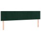 vidaXL Κρεβάτι Boxspring με Στρώμα Σκούρο Πράσινο 160x200εκ. Βελούδινο