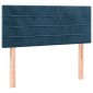 vidaXL Κρεβάτι Boxspring με Στρώμα Σκούρο Μπλε 100x200 εκ. Βελούδινο