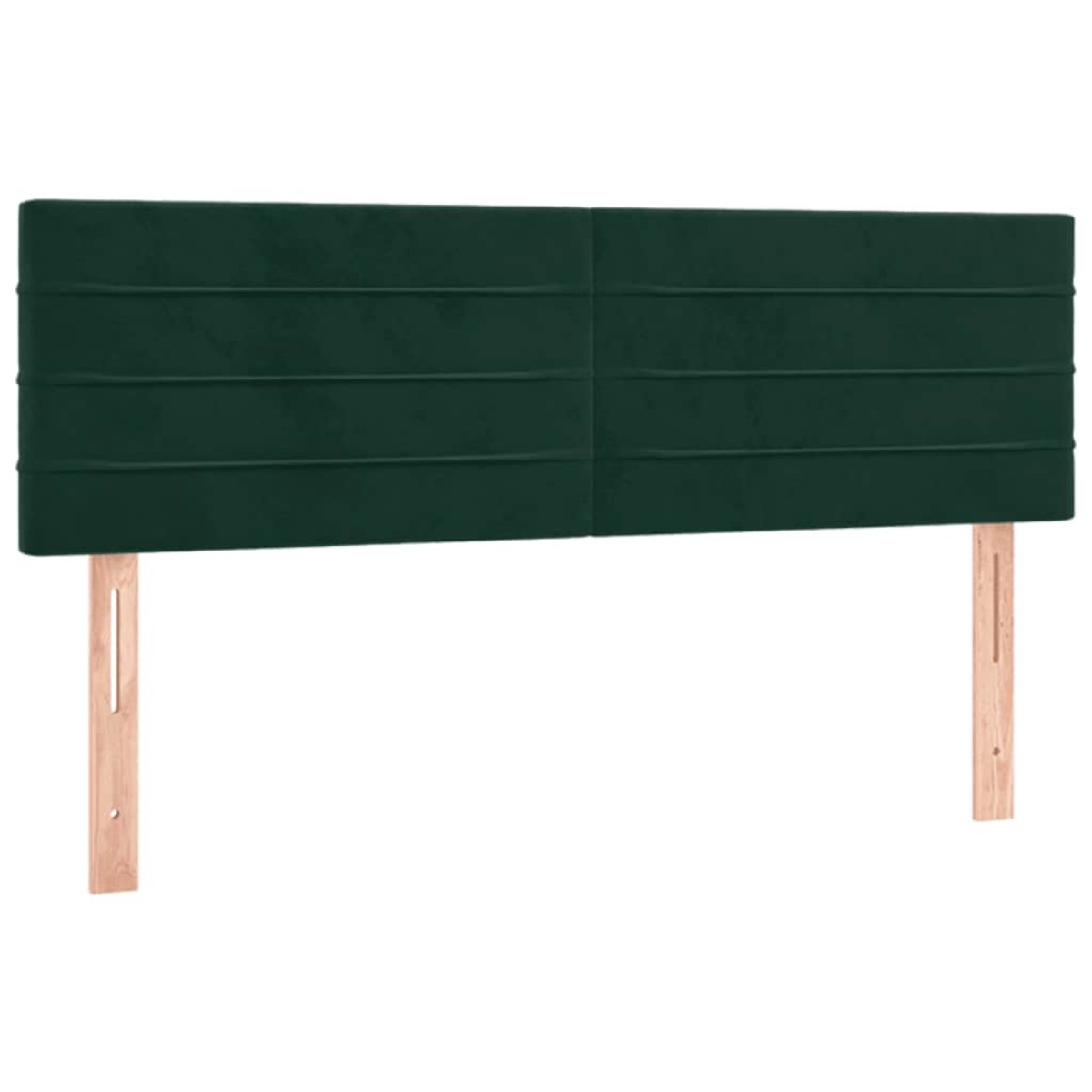 vidaXL Κρεβάτι Boxspring με Στρώμα Σκούρο Πράσινο 140x200εκ. Βελούδινο