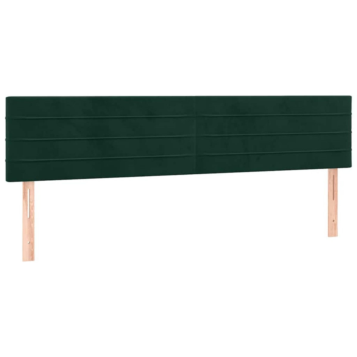 vidaXL Κρεβάτι Boxspring με Στρώμα Σκούρο Πράσινο 180x200εκ. Βελούδινο