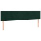 vidaXL Κρεβάτι Boxspring με Στρώμα Σκούρο Πράσινο 180x200εκ. Βελούδινο
