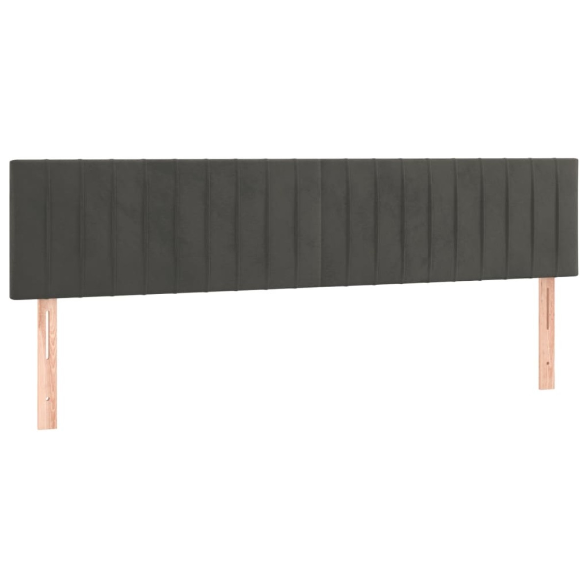 vidaXL Κρεβάτι Boxspring με Στρώμα Σκούρο Γκρι 160x200 εκ. Βελούδινο