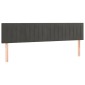 vidaXL Κρεβάτι Boxspring με Στρώμα Σκούρο Γκρι 160x200 εκ. Βελούδινο