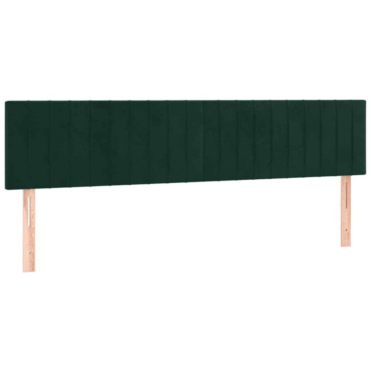 vidaXL Κρεβάτι Boxspring με Στρώμα Σκούρο Πράσινο 160x200εκ. Βελούδινο