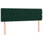 vidaXL Κρεβάτι Boxspring με Στρώμα Σκούρο Πράσινο 160x200εκ. Βελούδινο