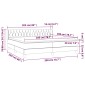 vidaXL Κρεβάτι Boxspring με Στρώμα Μαύρο 200x200 εκ. Βελούδινο