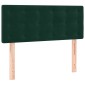 vidaXL Κρεβάτι Boxspring με Στρώμα Σκούρο Πράσινο 90x190 εκ. Βελούδινο