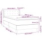 vidaXL Κρεβάτι Boxspring με Στρώμα Μαύρο 100x200 εκ. Βελούδινο
