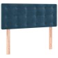 vidaXL Κρεβάτι Boxspring με Στρώμα Σκούρο Μπλε 100x200 εκ. Βελούδινο