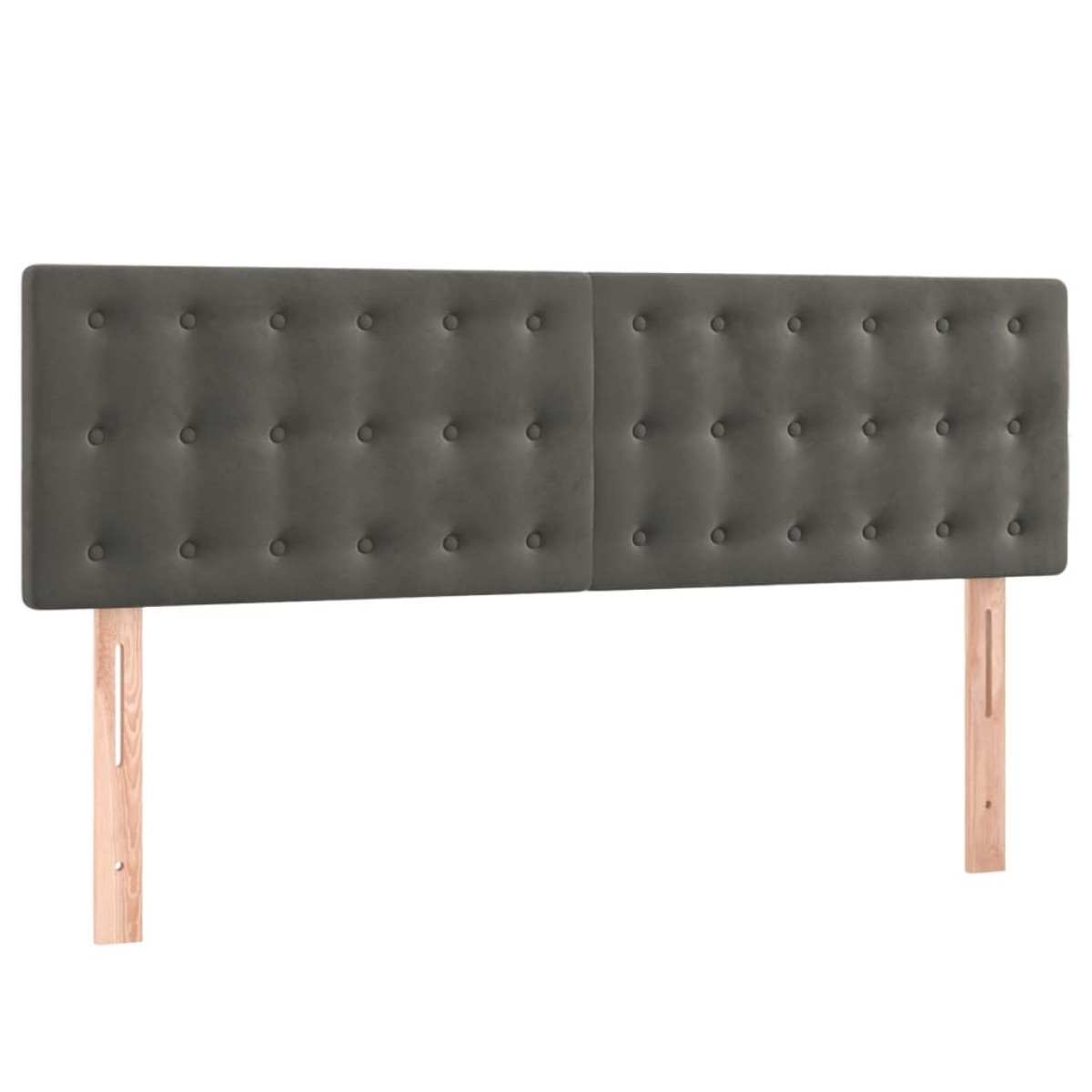 vidaXL Κρεβάτι Boxspring με Στρώμα Σκούρο Γκρι 140x200 εκ. Βελούδινο