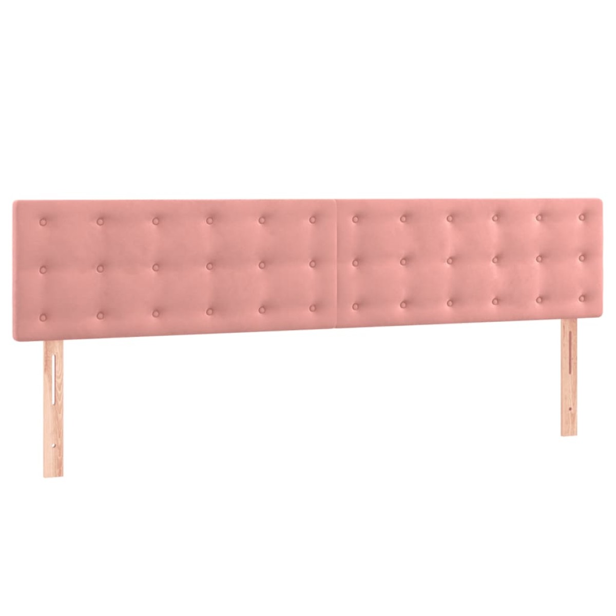 vidaXL Κρεβάτι Boxspring με Στρώμα Ροζ 200x200 εκ. Βελούδινο