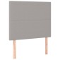 vidaXL Κρεβάτι Boxspring με Στρώμα Ανοιχτό Γκρι 90x200 εκ. Υφασμάτινο