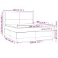 vidaXL Κρεβάτι Boxspring με Στρώμα Μπλε 180x200 εκ. Υφασμάτινο