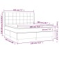 vidaXL Κρεβάτι Boxspring με Στρώμα Κρεμ 180x200 εκ. Υφασμάτινο