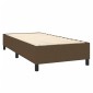 vidaXL Κρεβάτι Boxspring με Στρώμα Σκούρο Καφέ 90x200 εκ. Υφασμάτινο