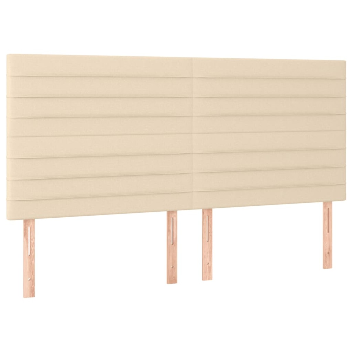 vidaXL Κρεβάτι Boxspring με Στρώμα Κρεμ 160x200 εκ. Υφασμάτινο