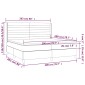 vidaXL Κρεβάτι Boxspring με Στρώμα Μαύρο 200x200 εκ. Υφασμάτινο