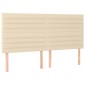 vidaXL Κρεβάτι Boxspring με Στρώμα Κρεμ 200x200 εκ. Υφασμάτινο