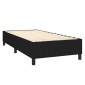 vidaXL Κρεβάτι Boxspring με Στρώμα Μαύρο 80 x 200 εκ. Υφασμάτινο