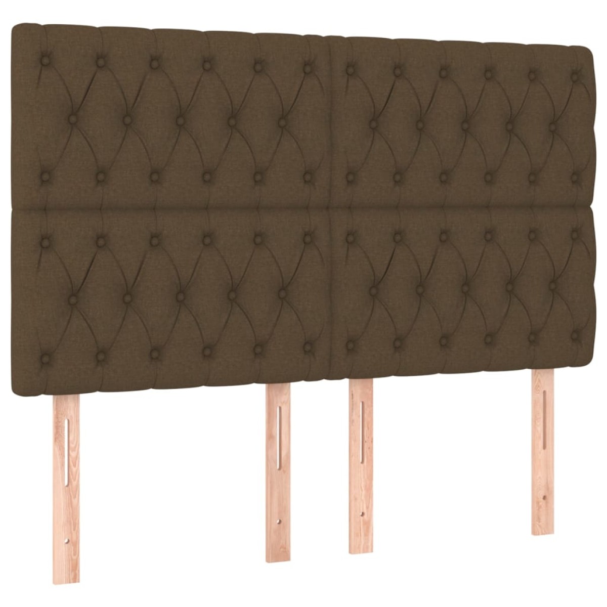 vidaXL Κρεβάτι Boxspring με Στρώμα Σκούρο Καφέ 140x200 εκ Υφασμάτινο