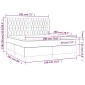 vidaXL Κρεβάτι Boxspring με Στρώμα Taupe 180x200 εκ. Υφασμάτινο