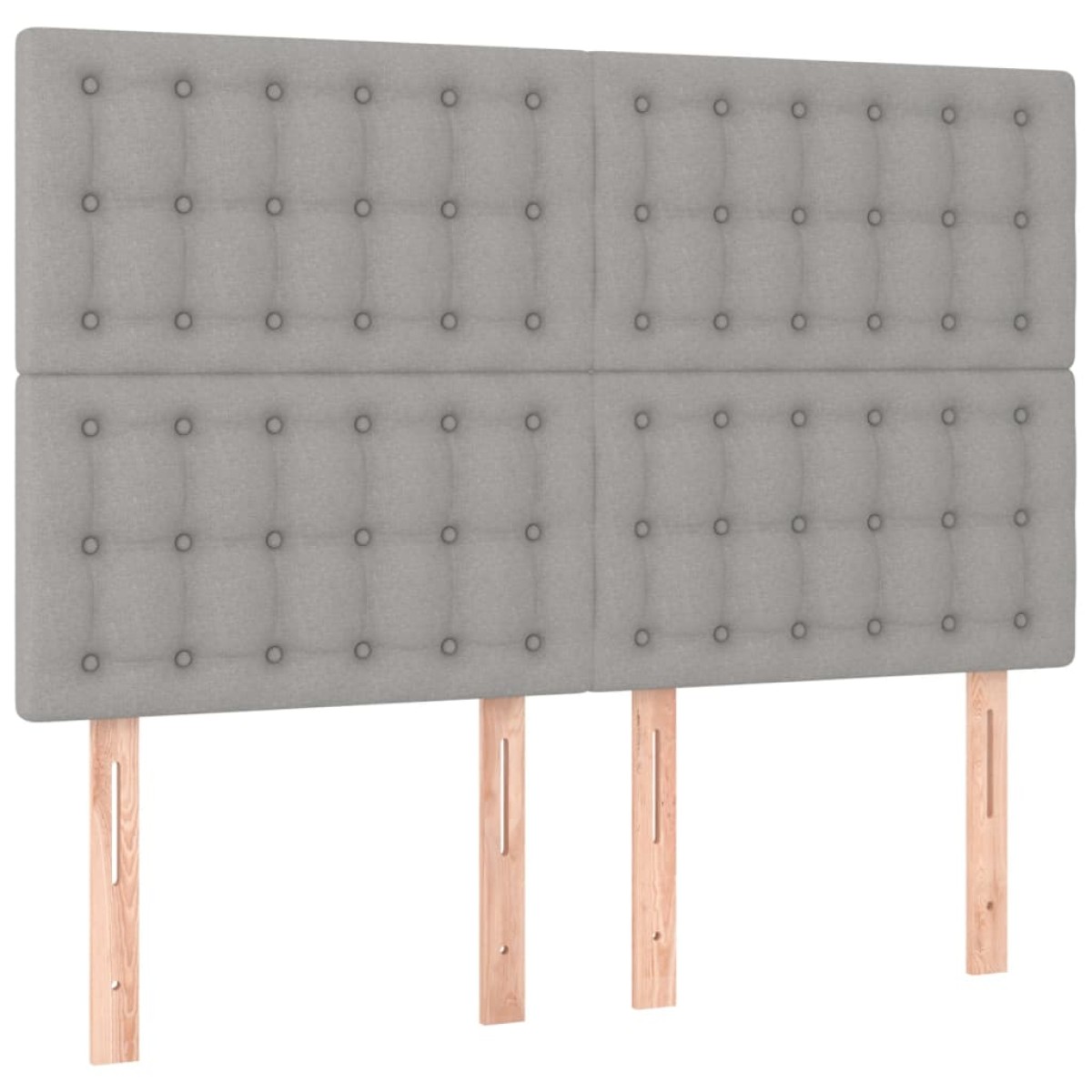 vidaXL Κρεβάτι Boxspring με Στρώμα Ανοιχτό Γκρι 140x190 εκ. Υφασμάτινο