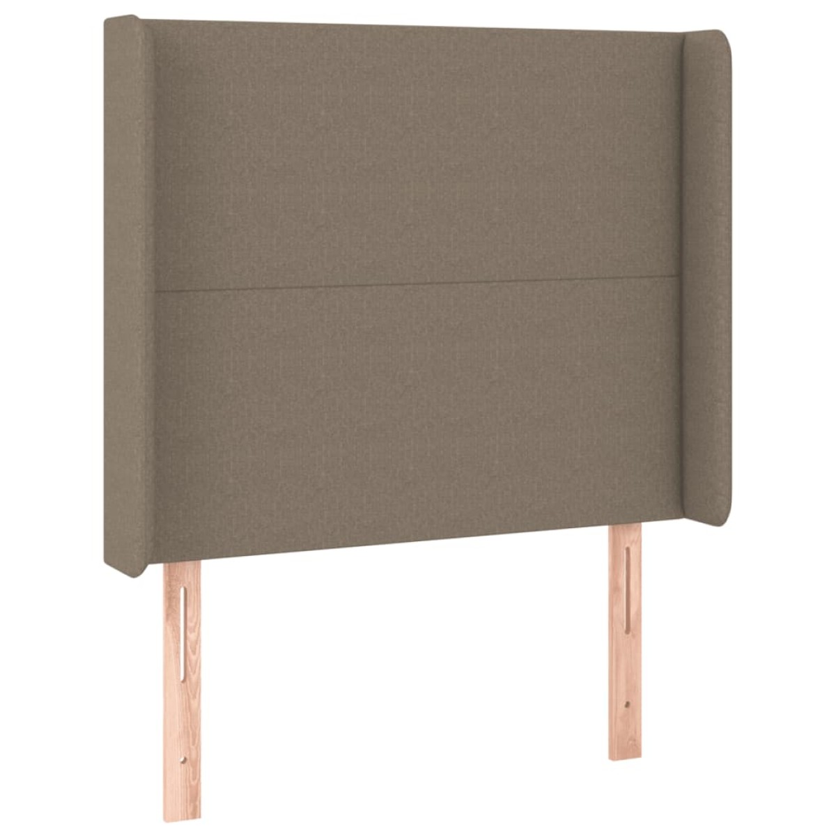 vidaXL Κρεβάτι Boxspring με Στρώμα Taupe 90x190 εκ.Υφασμάτινο
