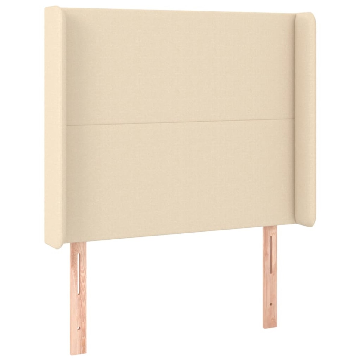 vidaXL Κρεβάτι Boxspring με Στρώμα Κρεμ 90x190 εκ.Υφασμάτινο