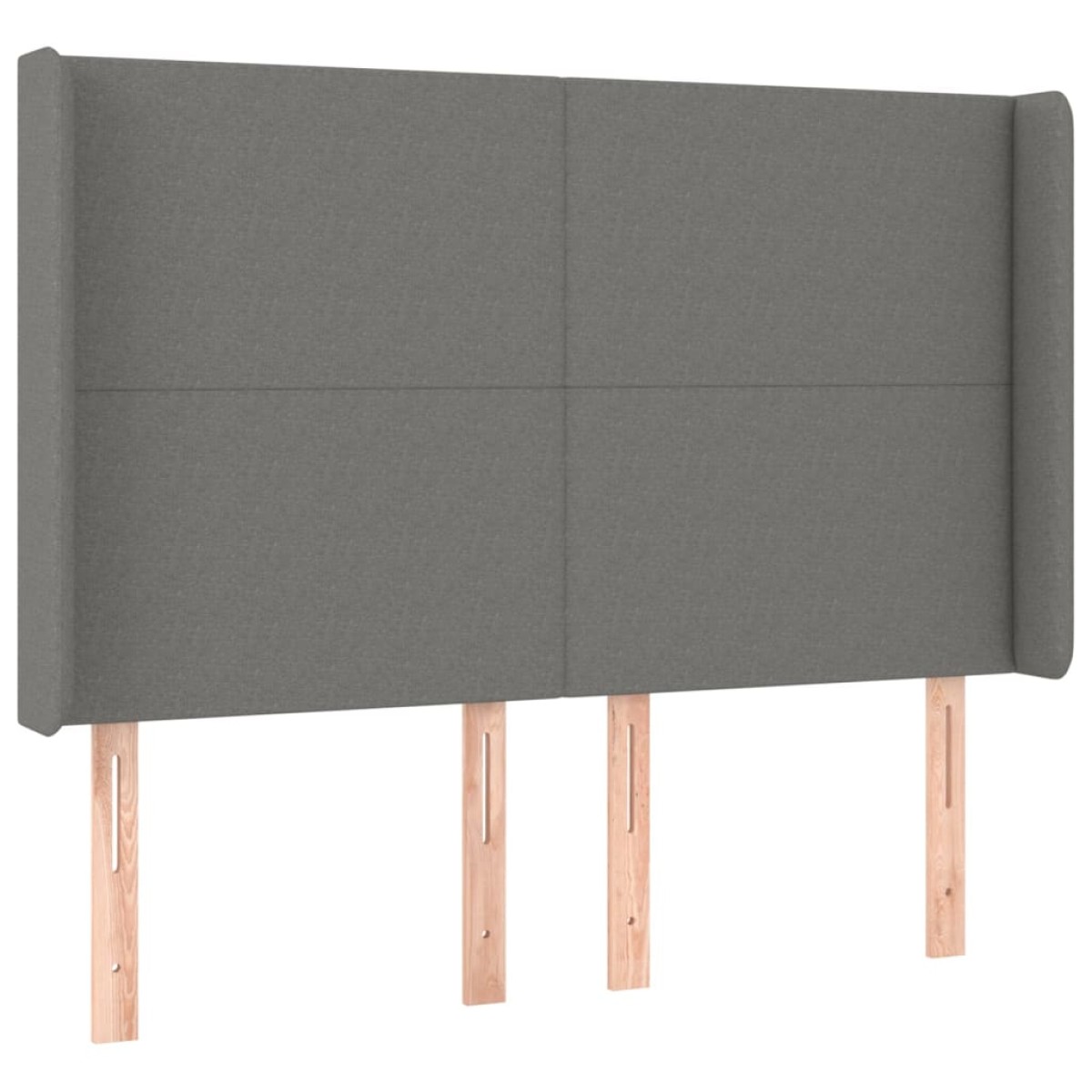 vidaXL Κρεβάτι Boxspring με Στρώμα Σκούρο Γκρι 140x200 εκ Υφασμάτινο