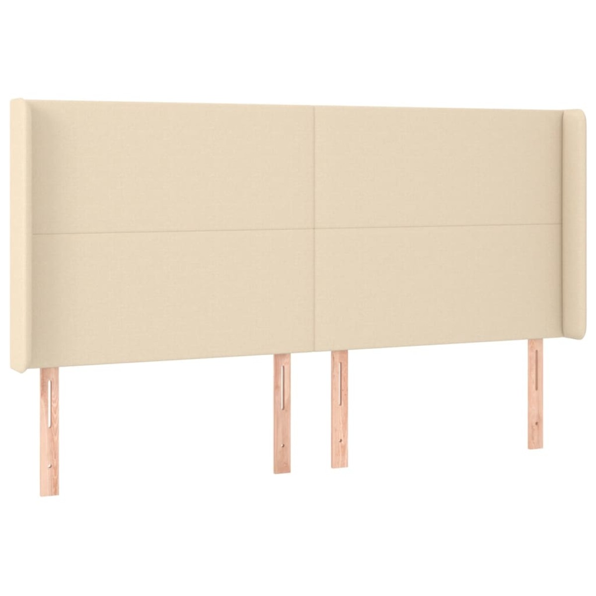 vidaXL Κρεβάτι Boxspring με Στρώμα Κρεμ 180x200 εκ. Υφασμάτινο