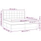 vidaXL Κρεβάτι Boxspring με Στρώμα Σκούρο Καφέ 200x200 εκ. Υφασμάτινο